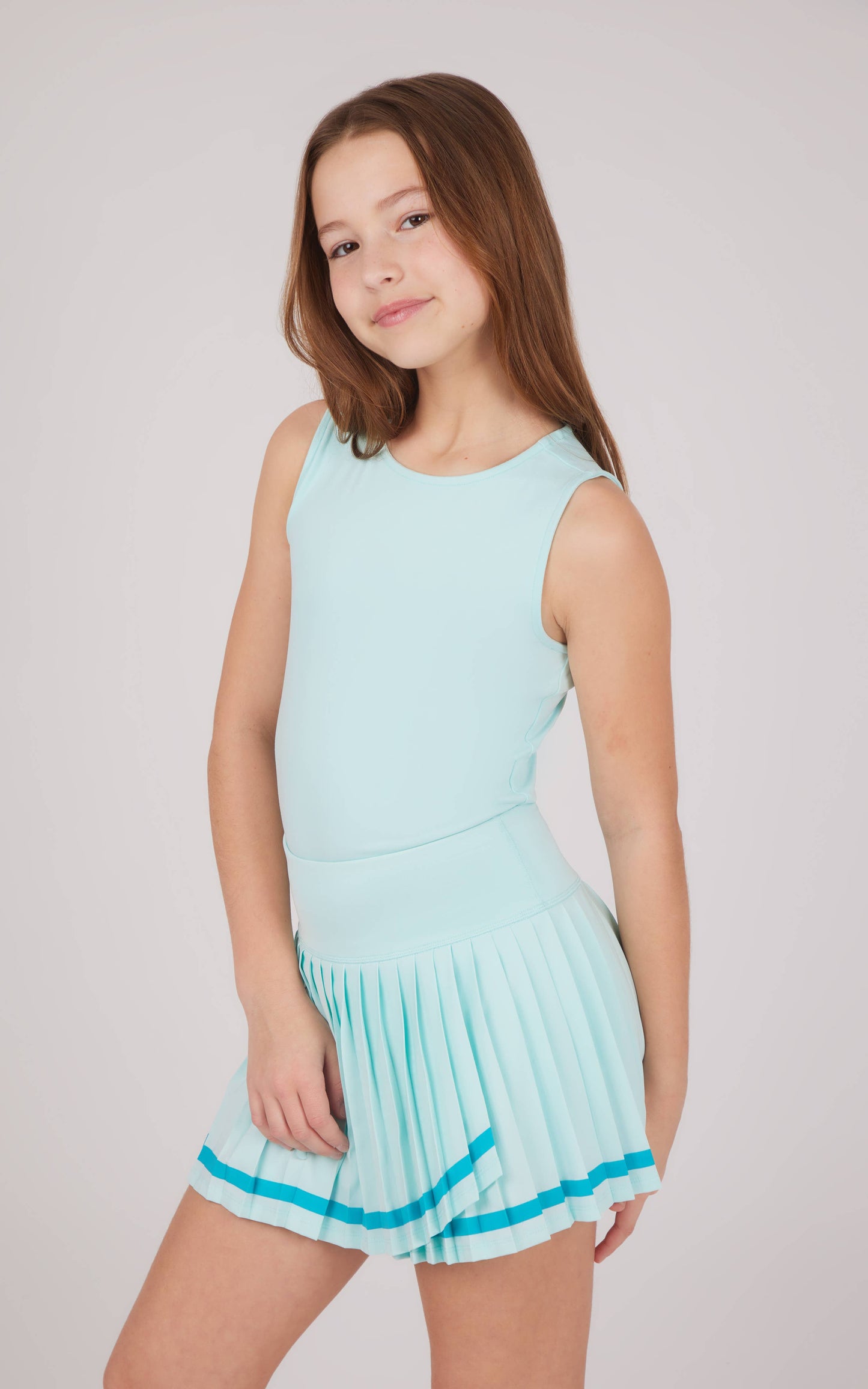 Girls Lux Tank and Pleated Tennis Skirt - Set