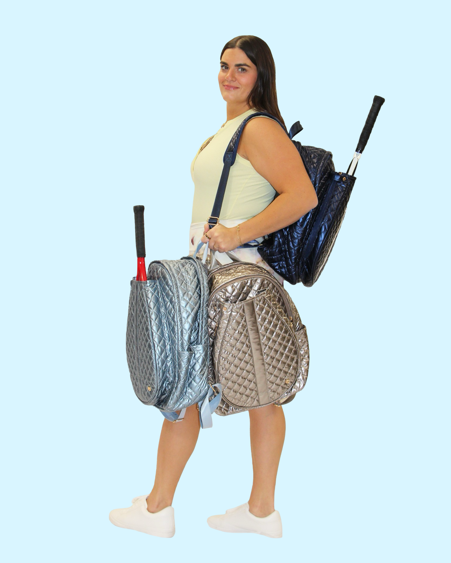 Jennifer Tennis Backpack Frosted Sky