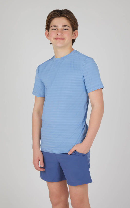 Boys Mesh Tee, Soft Performance Tee, and Short - 3 PCS Set
